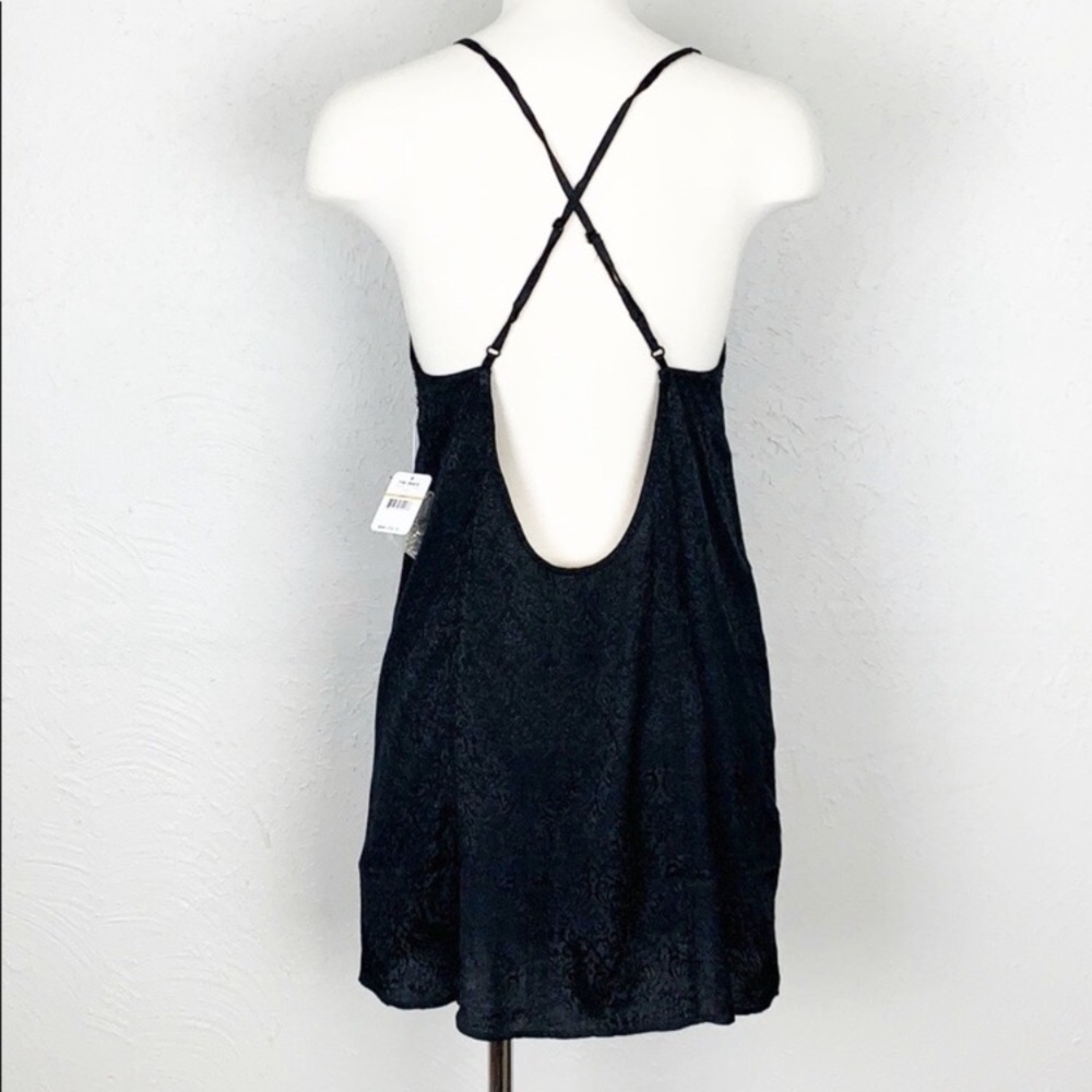 NWT Free People Black Shooting Star Slip Dress - Picture 7 of 11